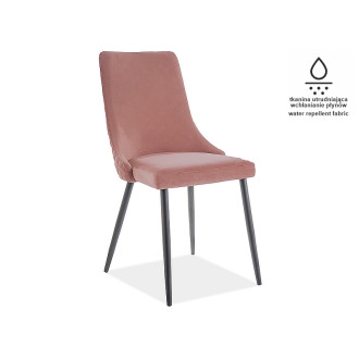 KRZESŁO PIANO B MATT VELVET 63 CZARNY STELAŻ / ANTYCZNY RÓŻ PIANOBMVCRA