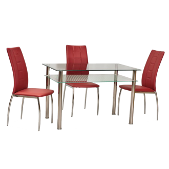  STÓŁ PIXEL TRANSP./CHROM 120X70 PIXEL120X70 Meble Signal 