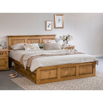  ŁÓŻKO POPRAD 160X200 BRĄZ MIODOWY POPRAD160BM Meble Signal 