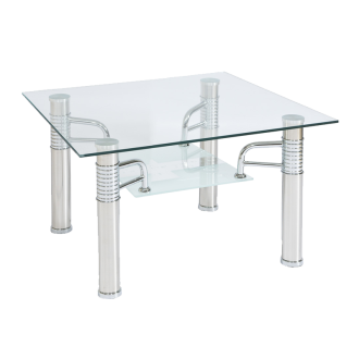  ŁAWA RENI D TRANSP./CHROM 60x60x55 RENIDT Meble Signal 