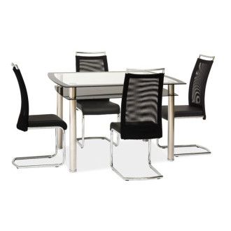  STÓŁ RODI TRANSP./CHROM 120X80X75 RODICZ Meble Signal 