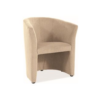  FOTEL TM-1 SZTRUKS KREM FJORD 23 / WENGE TM1F23 Meble Signal 