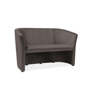  SOFA TM-2 VELVET SZARY BLUVEL 14 / WENGE TM2V14 Meble Signal 