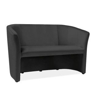  SOFA TM-2 VELVET CZARNY BLUVEL 19 / WENGE TM2V19 Meble Signal 