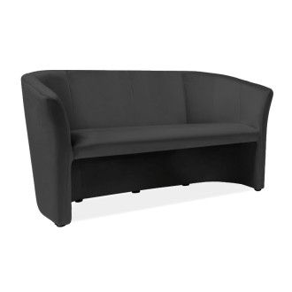  SOFA TM-3 VELVET CZARNY BLUVEL 19 / WENGE TM3V19 Meble Signal 