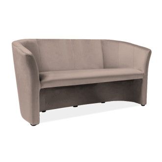  SOFA TM-3 VELVET BEŻOWY BLUVEL 28 / WENGE TM3V28 Meble Signal 