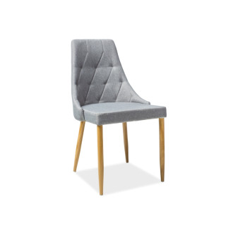 KRZESŁO TRIX II DĄB STELAŻ/SZARY TAP.06 TRIXIISZ