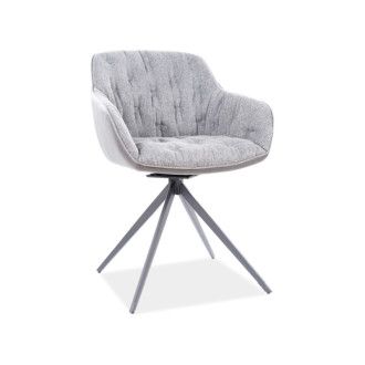  KRZESŁO TULIP CZARNY STELAŻ/SZARY TAP.183 TULIPCZSZ Meble Signal 