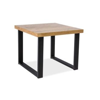  ŁAWA UMBERTO C LITY DĄB/CZARNA 60X60 UMBERTOLDC60 Meble Signal 