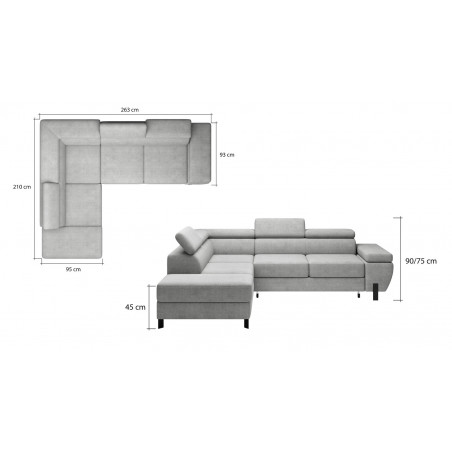 WERSAL NAROŻNIK MOLINA L