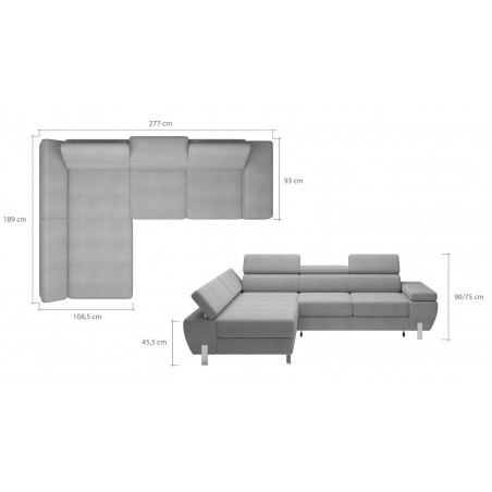 WERSAL NAROŻNIK MOLINA MINI