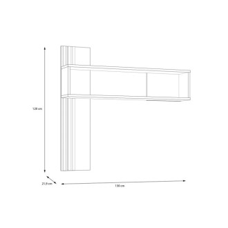Meble Forte Półka wisząca JMXB01 Joakimis