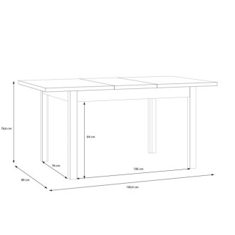 Meble Forte Stół rozkładany TBLT7081 Joakimis