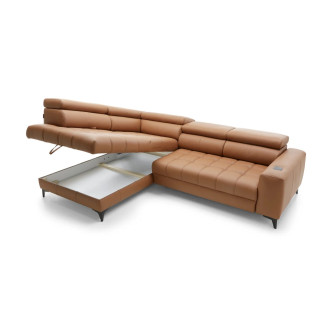 WERSAL NAROŻNIK BAGGIO SKÓRA NATURALNA