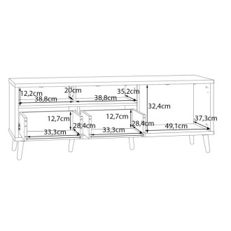 FORTE AKSANA SZAFKA RTV AKNT121R