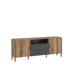 MEBLE WÓJCIK SHIRLEY DĄB KOMODA RTV 2D2S TYP SHIF101