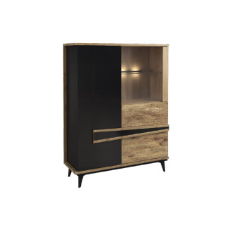 MEBIN MEBLE ETNA Szafka z barkiem 1DS2D prawa z oświetleniem