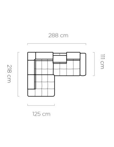 WERSAL NAROŻNIK DENVER L