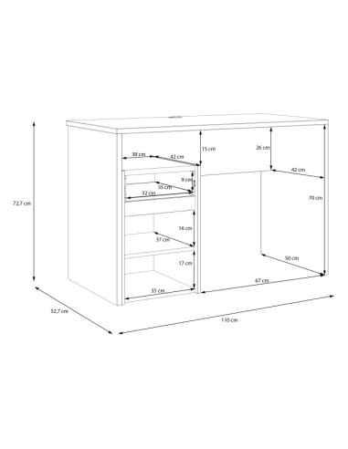 FORTE MODULTRICK Biurko MDUB111 kolor C827