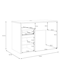 FORTE MODULTRICK Biurko MDUB111 kolor M961 2