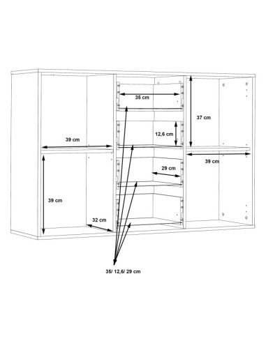 FORTE ANTUZA Komoda NTU231 kolor C251
