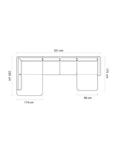 WERSAL NAROŻNIK CALVANO XL