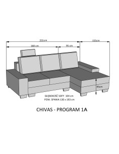 Benix Meble Narożnik Chivas Program 1 2