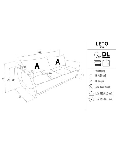 Benix Meble Sofa Leto