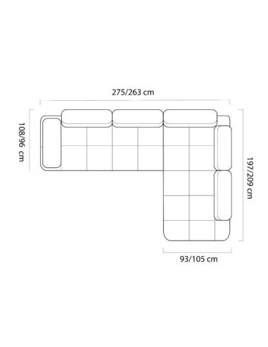 WERSAL NAROŻNIK FALCAO L