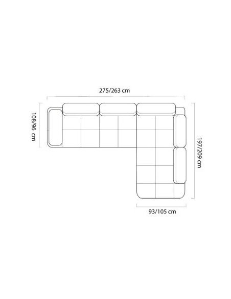 WERSAL NAROŻNIK FALCAO L