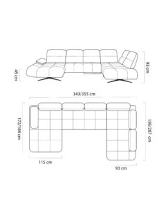 WERSAL NAROŻNIK FALCAO XL 2
