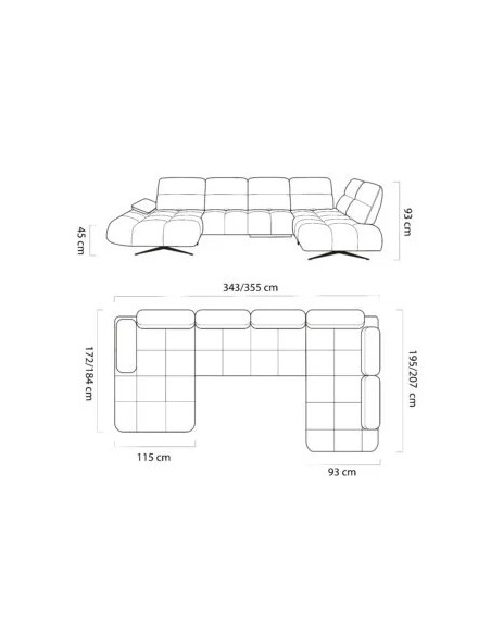 WERSAL NAROŻNIK FALCAO XL