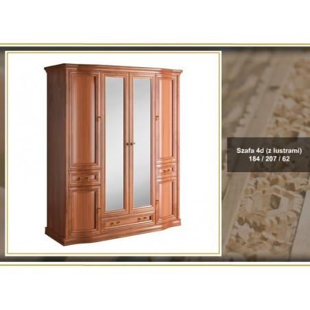 LATZKE RUPERT SZAFA 4D Z LUSTRAMI